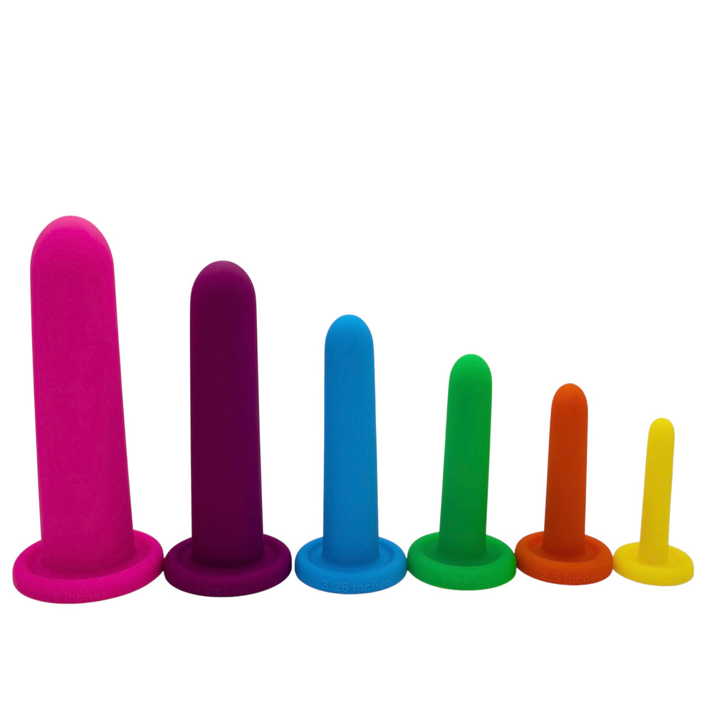 Set of 6 straight silicone dilators