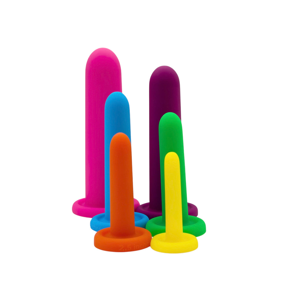 Set of 6 straight silicone dilators